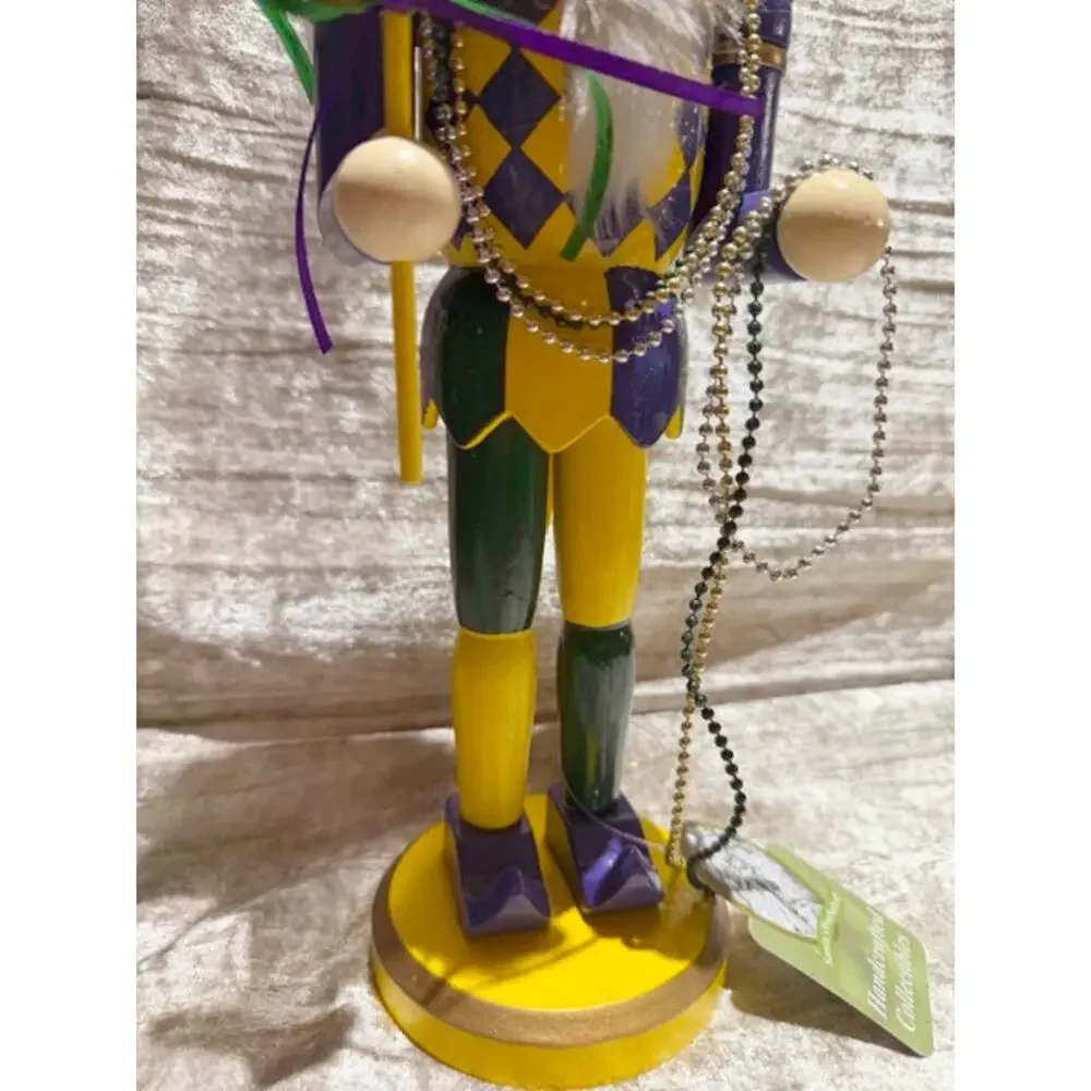 Santa's Workshop New in Box Mardi Gras Jester Nutcracker Handcrafted Holiday